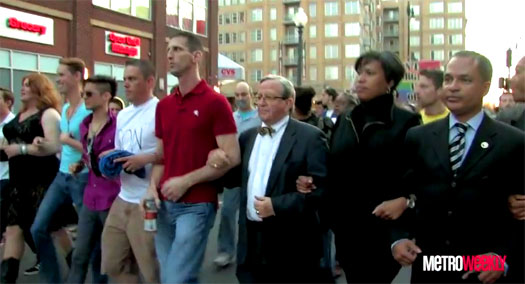 Silent march and vigil held to bring awareness to hate crimes against the gay and transgender residents of D.C.