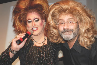 Glamour Glitter and Gold Oscar Party at Town: Lena Lett and Randy Shulman