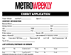 Metro Weekly Credit Application