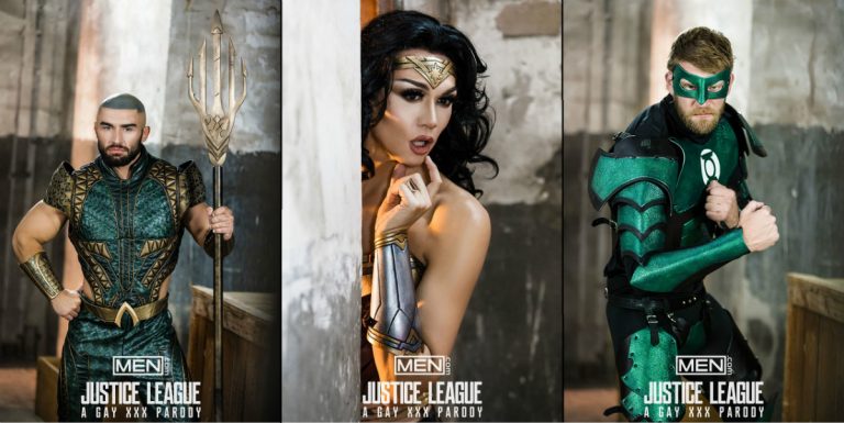 Justice League Gay Porn Parody Replaces Black Character With White