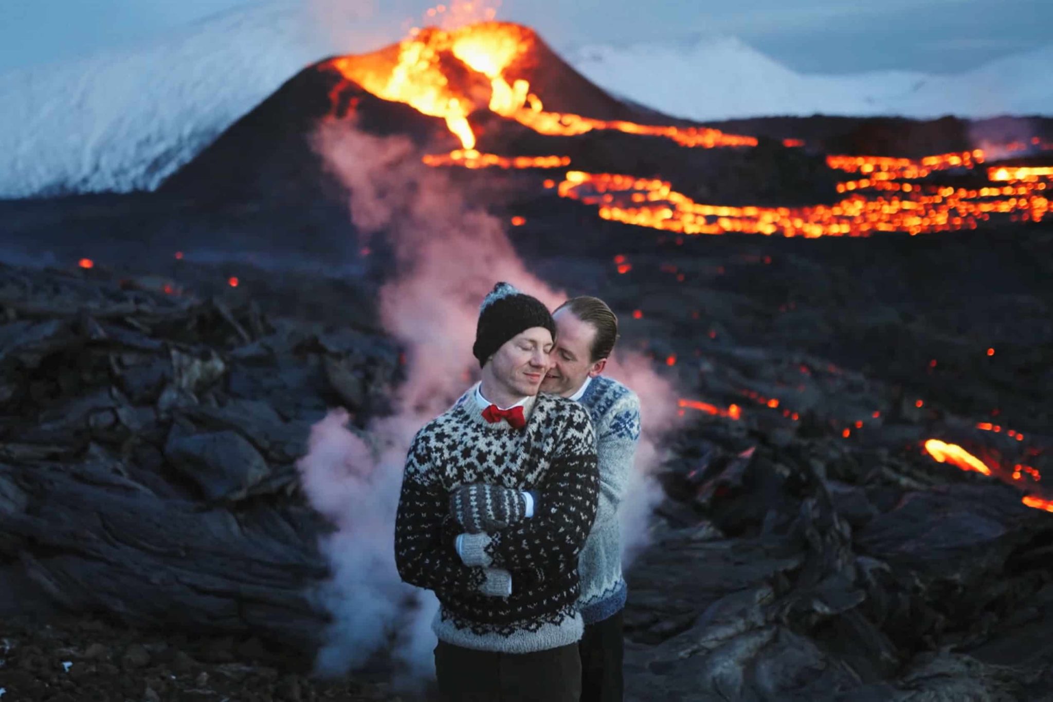 Iceland Gay Couple Marries In Front Of Active Volcano Metro Weekly 7473