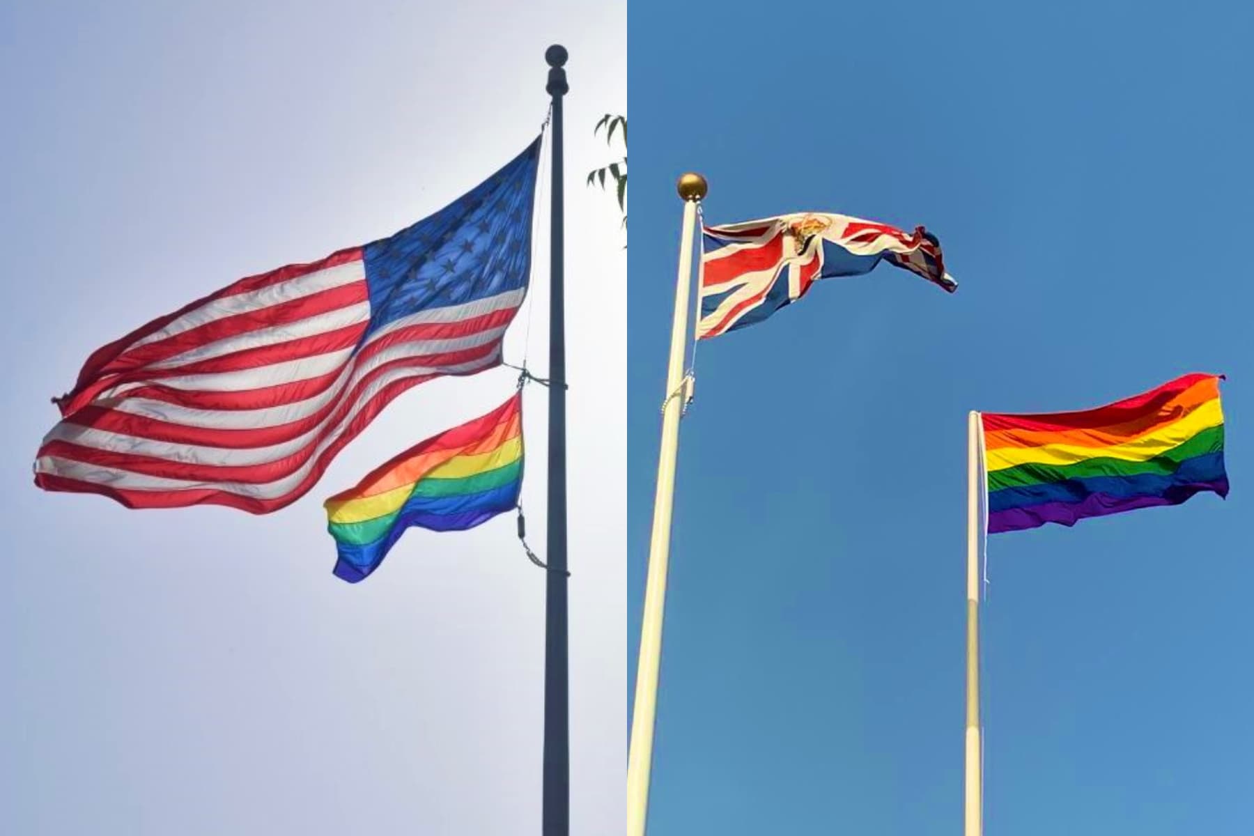 Us And Uk Embassies In The Uae Defiantly Fly Pride Flags In Historic Gesture