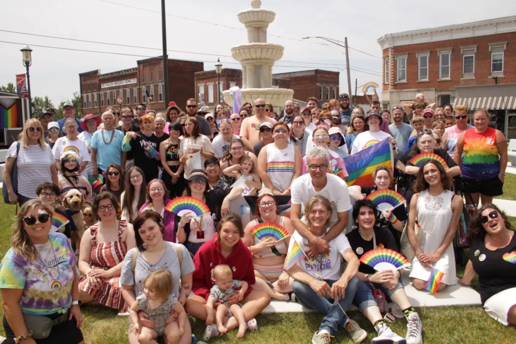 Participants of the 2023 Loogootee PrideFest - Photo Courtesy: Tracy And Tim Brown-Salsman