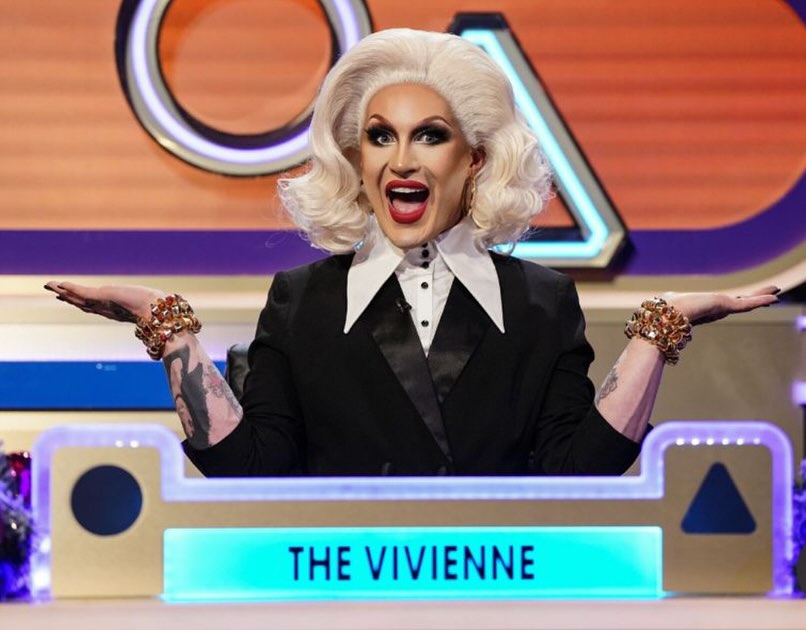 The Vivienne appearing on a British game show in December - Photo: Instagram